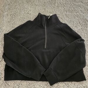 Lululemon Oversized Half-Zip Funnel Neck in Black